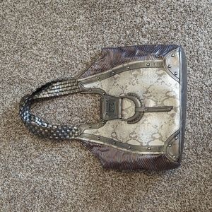 Miss Me Snake Print / Sequin Bag
